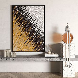 modern abstract painting abstract decorative painting 3d model