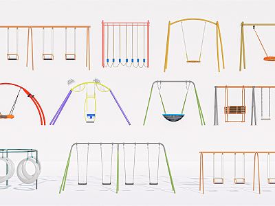 Modern Swing Park Swing Combination Hanging Chair Courtyard Swing Outdoor Swing model