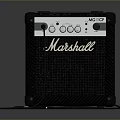High Quality Marshall Black Computer Speakers With Control Knobs And Wired Connection For PC Use