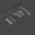 Railway package 3d model