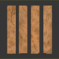 Long Strip Wooden Texture Equipment With Natural Grain Pattern And Smooth Finish