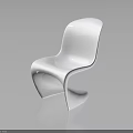 Modern White Chair Design With Sleek Curved Lines And Sculptural Base