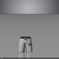 KANO Brasil White Sports Shorts with Black Waistband and Training Design