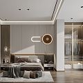 Light Luxury Bedroom Home Bedroom 3d model