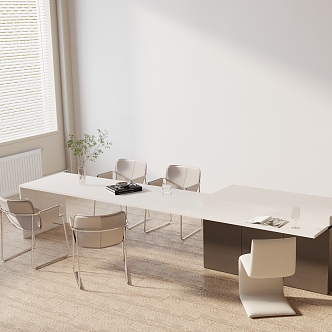 Modern table combination 3d model