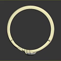 Unique Golden Ring With Intricate Geometric Metal Design And Round Inlaid Decor