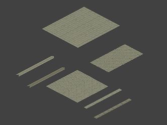 Modern floor tile 3d model