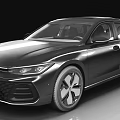 Black Volkswagen Coupe With Sleek Body Sporty Front And Pro Badge