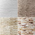 Wall Surface Design With Diverse Stone Brick Textures And Color Options
