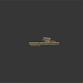 Wooden Platform Structure With Small Building And Interlocking Plank Design