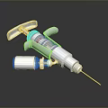 Professional Stainless Steel Medical Syringe With Sharp Needle And Reflective Surface