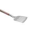 High Quality Stainless Steel Spatula With Wooden Handle For Kitchen Cooking Use
