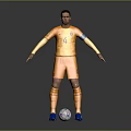 Professional Yellow Soccer Jersey Number 4 Captain Armband Football Boots and Ball Equipment