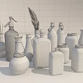 Assorted Ceramic Vessels With Unique Shapes Decorative Accents And Vintage Styles