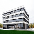 Modern Industrial Factory Building Multi-storey Factory Building Modern Factory Building Square Factory Building Multi-storey Office 3d model