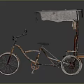 Bicycle Various Bicycle Three-wheeled Bicycle Old-fashioned Bicycle 3d model