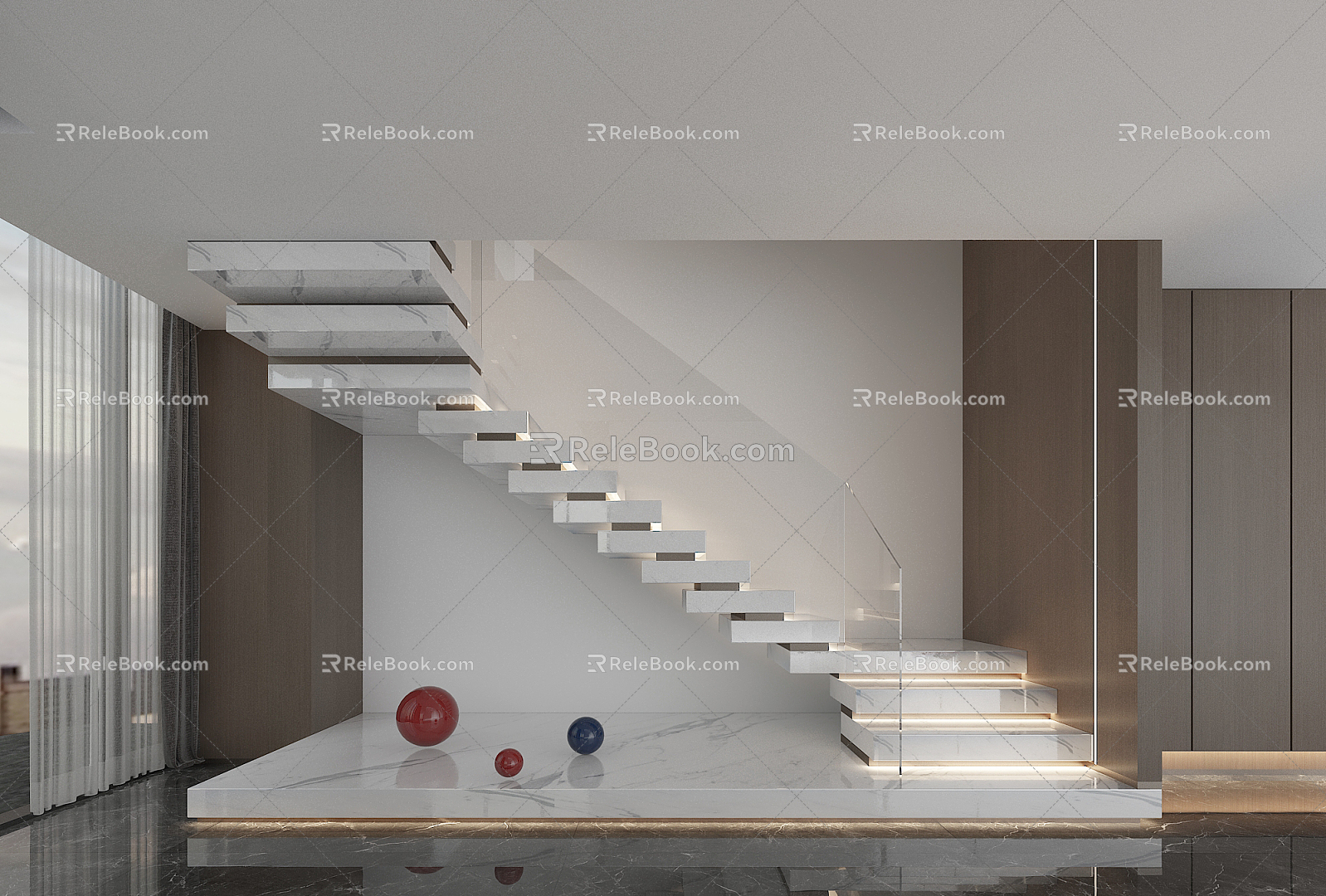 Modern Stairs 3d model