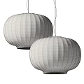Quiet paper chandelier lantern chandelier 3d model