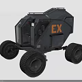 EX Off Road Vehicle With Rugged Design Large Wheels And Gray Exterior