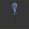 Futuristic Blue And Silver Game Movie Character With Streamlined Humanoid Design Glowing Accents Detailed Armor