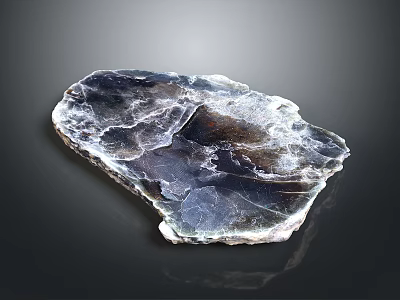 Natural Stone Slab With Polished Surface And Unique Texture For Interior Decor Projects 3d model