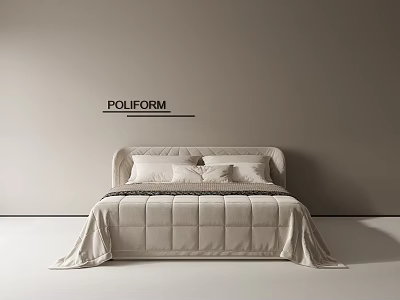 Double bed 3d model