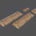 Traditional Thatch Roof Components Made of Natural Material For Buildings
