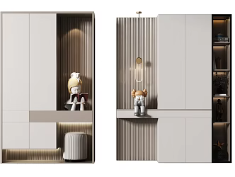 Modern shoe cabinet 3d model