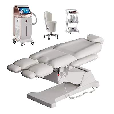 Ergonomic Modern Massage Chair Design With Adjustable Headrest And Lumbar Support 3d model
