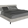Minotti double bed 3d model