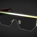 Luxury Jewelry Inspired Sunglasses With Metallic Frame And Transparent Lenses
