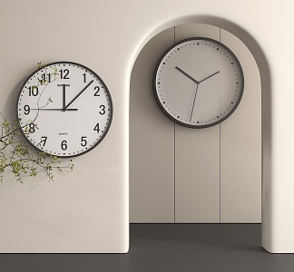 Modern clock wall clock 3d model