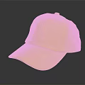 Pink Baseball Cap With White Label Featuring LOVE Text And Casual Fashion Style