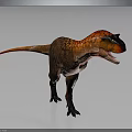 Vibrant Tyrannosaurus Rex Dinosaur Character With Open Mouth And 3D Rendering On Gray Background