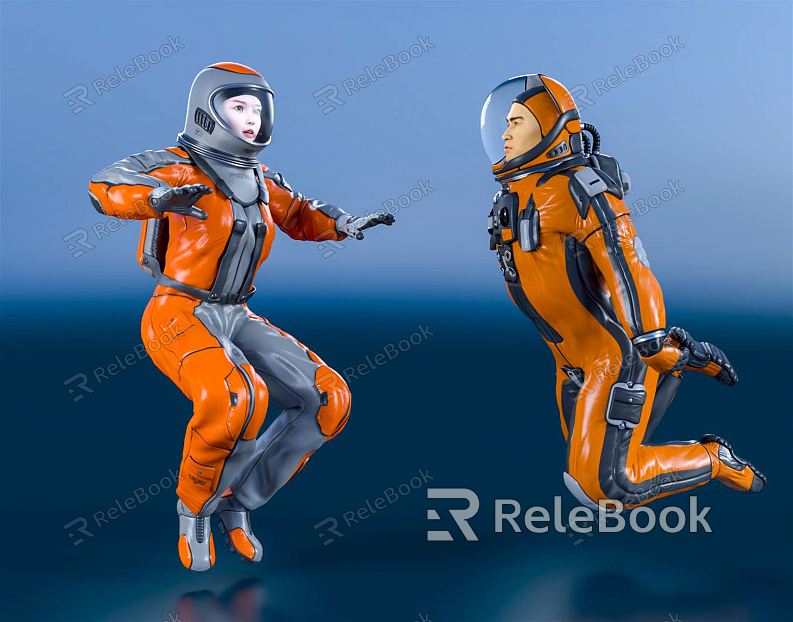 Modern astronaut astronaut astronaut pilot spacesuit model