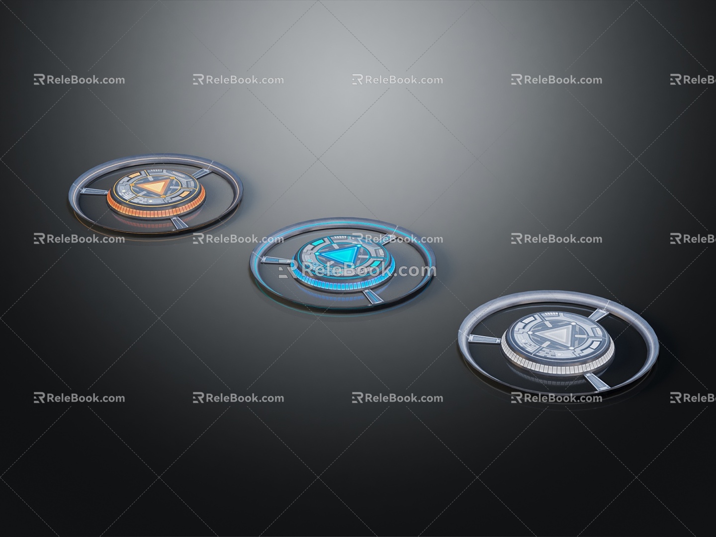 Modern equipment sci-fi platform sci-fi panel sci-fi instrument 3d model