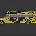 Airport Bus Modern Bus Metro Bus Mini Bus 3d model