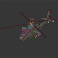 Military Helicopter With Rotors Cockpit Radar System And Advanced Aviation Design Details