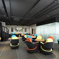 Modern Internet Cafe Game Internet Cafe 3d model
