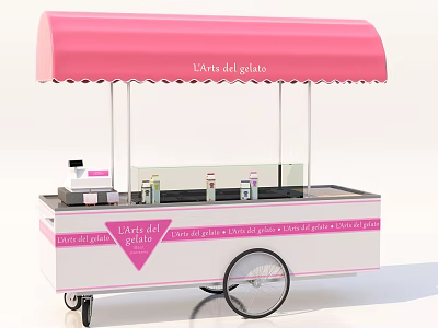 Modern vending truck dessert vending machine 3d model Modern vending truck dessert vending machine 3d model