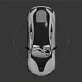 Futuristic Sports Car With Sleek White Body Black Roof And Modern Alloy Wheels