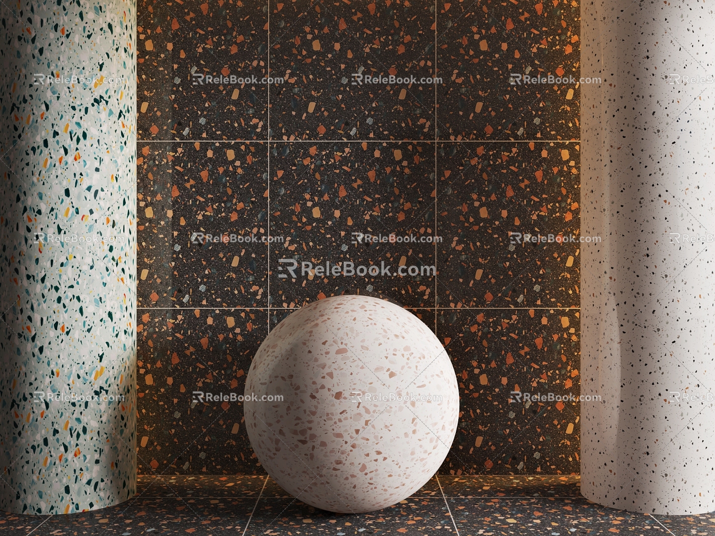 Modern terrazzo 3d model