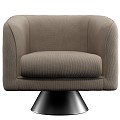 Fabric Sofa Single Sofa Sofa Chair Leisure Chair 3d model