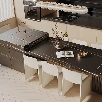 Modern dining table 3d model