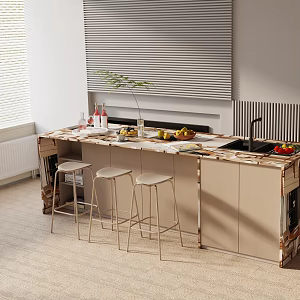 Modern table combination 3d model