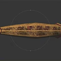 Traditional Wooden Bow as Ancient Hunting Weapon with Curved Design and Taut String