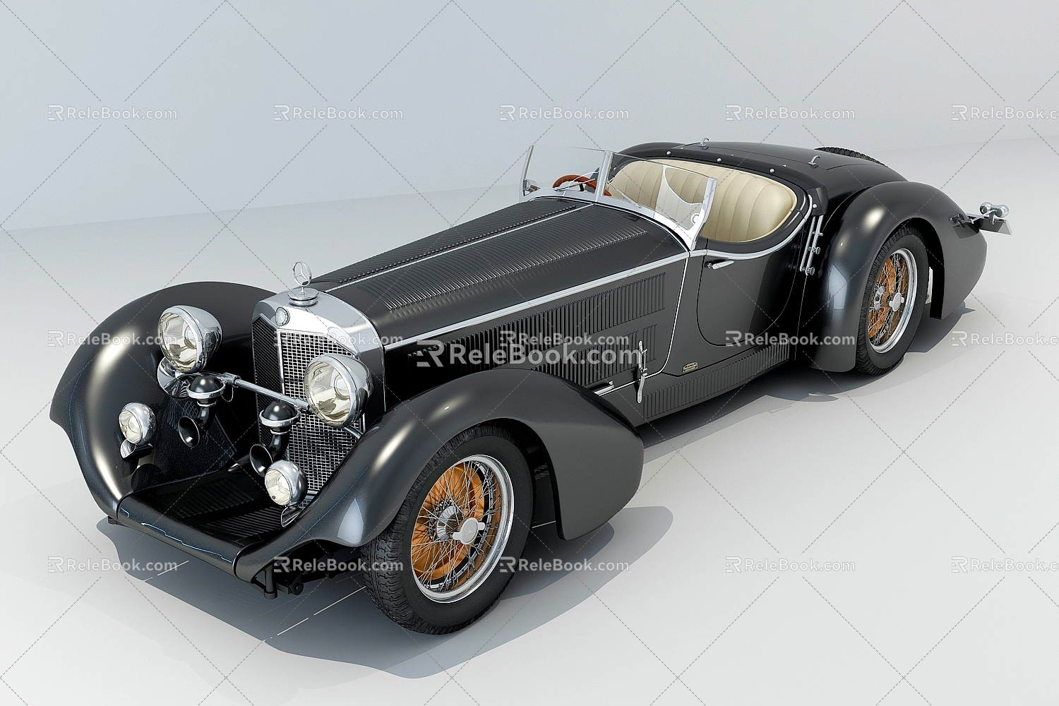 Hyundai Car Classic Car 3d model