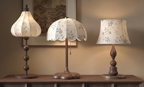 Middle Style Table Lamp 3d model