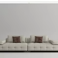Modern Minotti double sofa 3d model