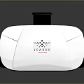 VR Headset With White Body And Black Strap For Immersive Virtual Reality Experience 3d model